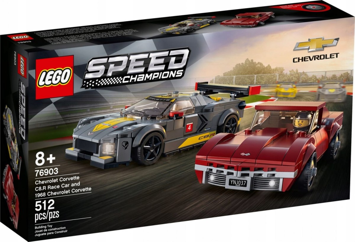 Lego Speed 76903 Chevrolet Corvette 1968 i C8.R